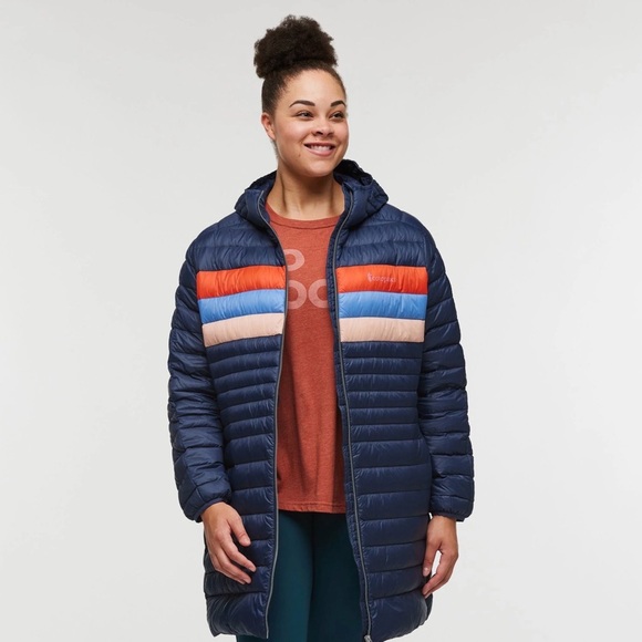 cotopaxi Jackets & Blazers - Cotopaxi Fuego Down Parka “Ink Stripes” Womens 4X NWT